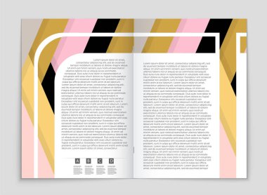 Soyut vektör düzen arka plan set. Sanat kalıp çizmek için, 