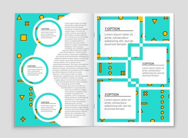 Soyut vektör düzen arka plan set. Sanat kalıp çizmek için, 