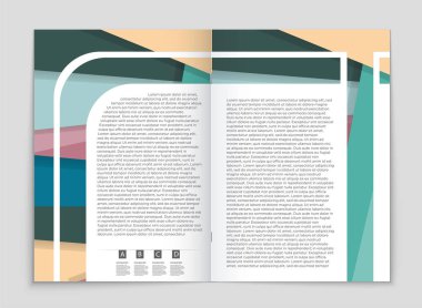 Soyut vektör düzen arka plan set. Sanat kalıp çizmek için, 