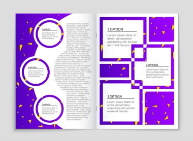 Soyut vektör düzen arka plan set. Sanat kalıp çizmek için, 