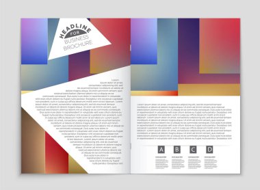 Soyut vektör düzen arka plan set. Sanat kalıp çizmek için, 