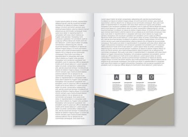 Soyut vektör düzen arka plan set. Sanat kalıp çizmek için, 