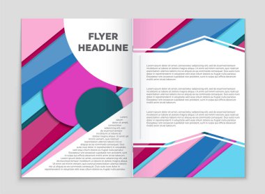 Soyut vektör düzen arka plan set. Sanat kalıp çizmek için, 