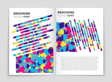 Soyut vektör düzen arka plan set. Sanat kalıp çizmek için, 