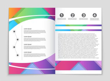 Soyut vektör düzen arka plan set. Sanat kalıp çizmek için, 