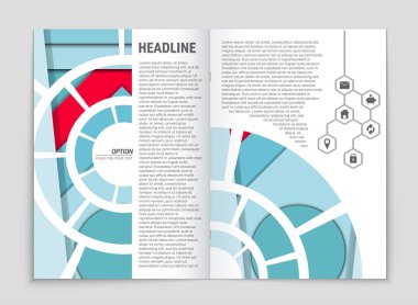 Soyut vektör düzen arka plan set. Sanat kalıp çizmek için, 