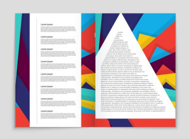 Soyut vektör düzen arka plan set. Sanat kalıp çizmek için, 