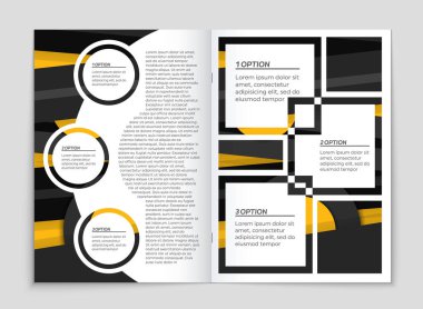 Soyut vektör düzen arka plan set. Sanat kalıp çizmek için, 