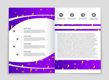 Soyut vektör düzen arka plan set. Sanat kalıp çizmek için, 