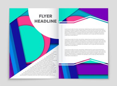 Soyut vektör düzen arka plan set. Sanat kalıp çizmek için, 