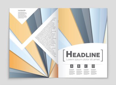 Soyut vektör düzen arka plan set. Sanat kalıp çizmek için, 