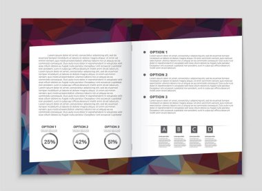 Soyut vektör düzen arka plan set. Sanat kalıp çizmek için, 