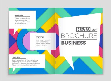 Soyut vektör düzen arka plan set. Sanat kalıp çizmek için, 