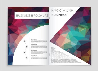 Soyut vektör düzen arka plan set. Sanat kalıp çizmek için, 