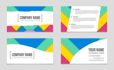 Soyut vektör düzen evin arka plan set.