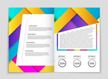 Soyut vektör düzen arka plan set. Sanat kalıp çizmek için, 