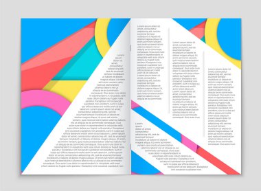 Soyut vektör düzen arka plan set. Sanat kalıp çizmek için, 