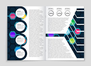 Soyut vektör düzen arka plan set. Sanat kalıp çizmek için, 