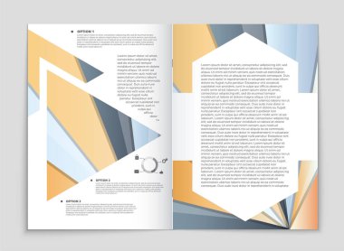 Soyut vektör düzen arka plan set. Sanat kalıp çizmek için, 