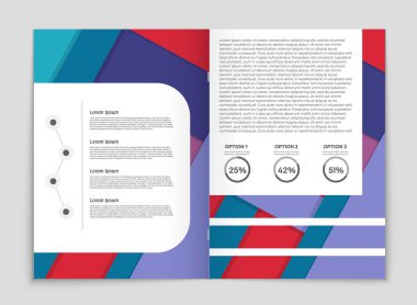 Soyut vektör düzen arka plan set. Sanat kalıp çizmek için, 