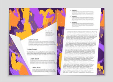 Soyut vektör düzen arka plan set. Sanat kalıp çizmek için, 