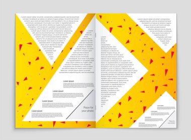 Soyut vektör düzen arka plan set. Sanat kalıp çizmek için, 