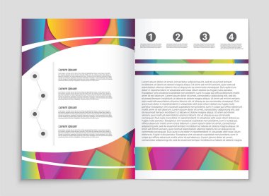 Soyut vektör düzen arka plan set. Sanat kalıp çizmek için, 