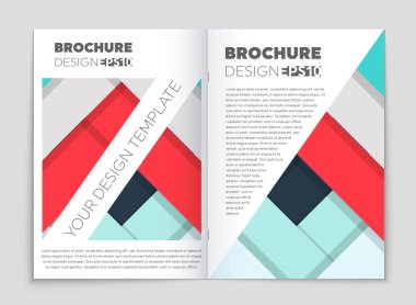 Soyut vektör düzen arka plan set. Sanat kalıp çizmek için, 