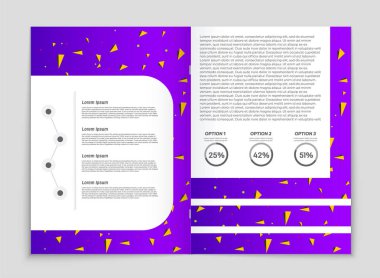Soyut vektör düzen arka plan set. Sanat kalıp çizmek için, 