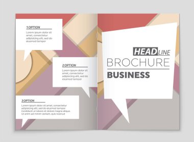 Soyut vektör düzen arka plan set. Sanat kalıp çizmek için, 