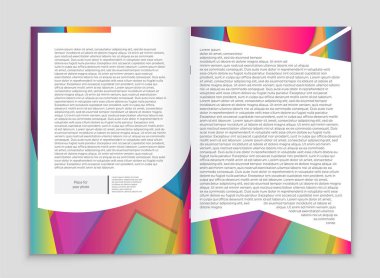 Soyut vektör düzen arka plan set. Sanat kalıp çizmek için, 