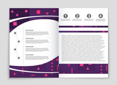 Soyut vektör düzen arka plan set. Sanat kalıp çizmek için, 