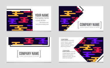 Soyut vektör düzen evin arka plan set.