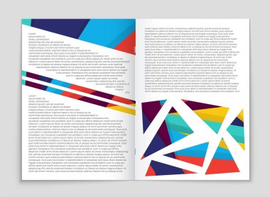 Soyut vektör düzen arka plan set. Sanat kalıp çizmek için, 