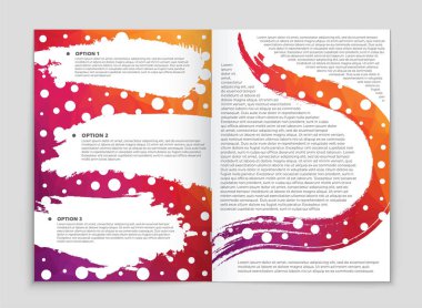 Soyut vektör düzen arka plan set. Sanat kalıp çizmek için, 