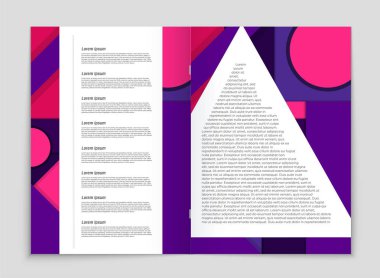 Soyut vektör düzen arka plan set. Sanat kalıp çizmek için, 