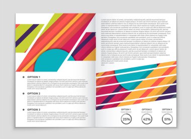 Soyut vektör düzen arka plan set. Sanat kalıp çizmek için, 