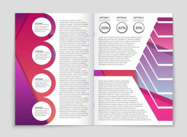 Soyut vektör düzen arka plan set. Sanat kalıp çizmek için, 