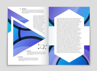 Soyut vektör düzen arka plan set. Sanat kalıp çizmek için, 