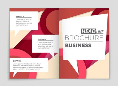 Soyut vektör düzen arka plan set. Sanat kalıp çizmek için, 