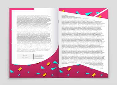 Soyut vektör düzen arka plan set. Sanat kalıp çizmek için, 