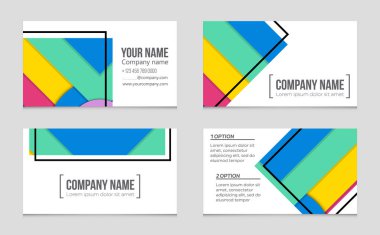 Soyut vektör düzen evin arka plan set.