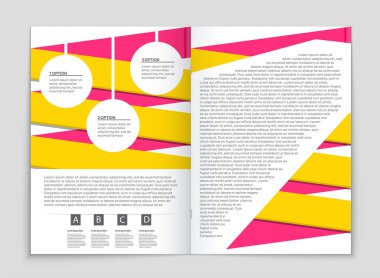 Soyut vektör düzen arka plan set. Sanat kalıp çizmek için, 