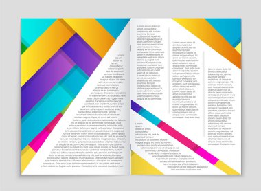 Soyut vektör düzen arka plan set. Sanat kalıp çizmek için, 