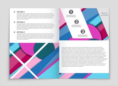 Soyut vektör düzen arka plan set. Sanat kalıp çizmek için, 