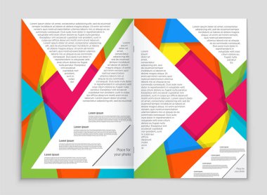 Soyut vektör düzen arka plan set. Sanat kalıp çizmek için, 