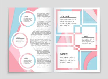 Soyut vektör düzen arka plan set. Sanat kalıp çizmek için, 