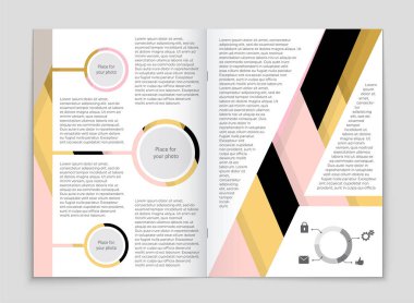 Soyut vektör düzen arka plan set. Sanat kalıp çizmek için, 