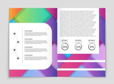 Soyut vektör düzen arka plan set. Sanat kalıp çizmek için, 