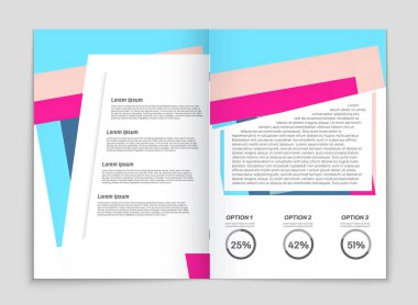 Soyut vektör düzen arka plan set. Sanat kalıp çizmek için, 